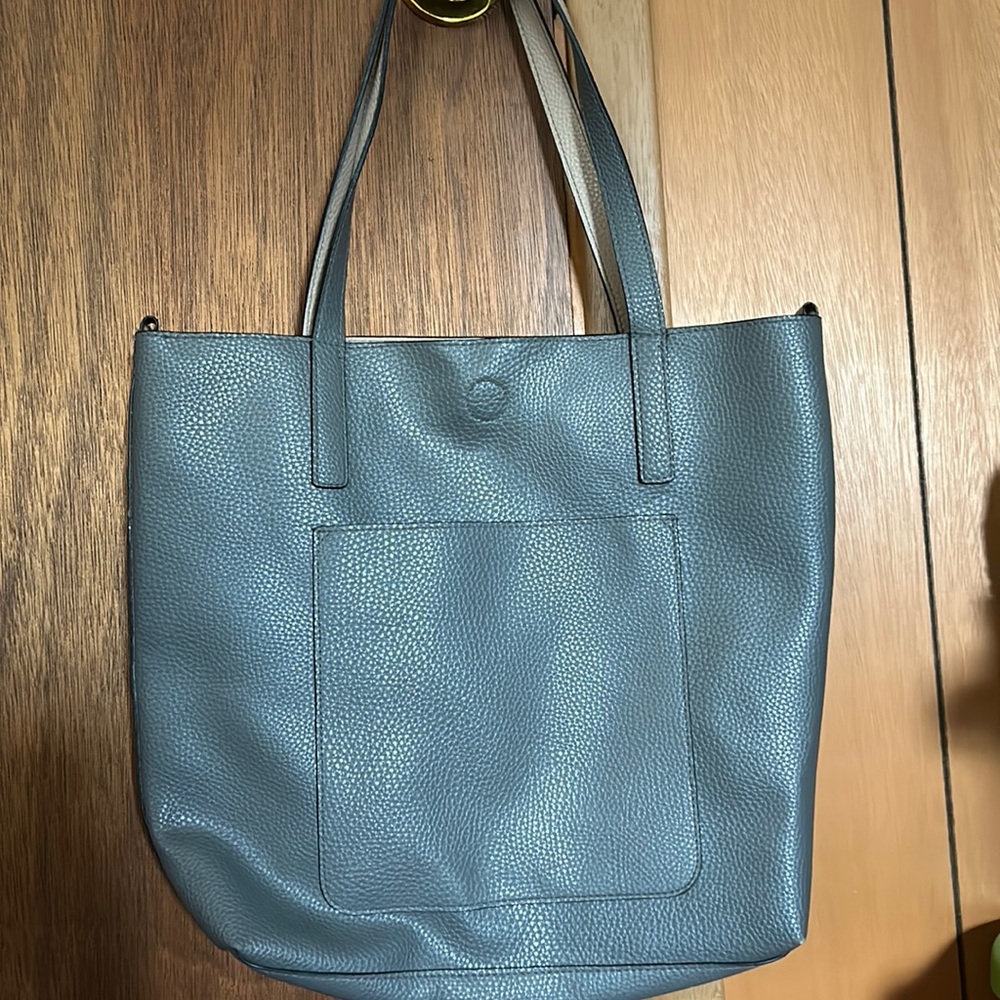Gray Tote Shoulder/Cross-body Bag